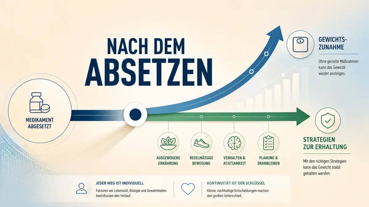 Gewichtszunahme nach GLP-1 absetzen, Rebound-Effekt verstehen und Alternativen kennen
