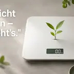 Waage mit stabilem Gewichtszeiger symbolisiert Gewichtserhalt nach GLP-1-Therapie