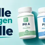 Foundayo und Wegovy-Pille Vergleich: zwei Tablettendosen auf neutralem Hintergrund