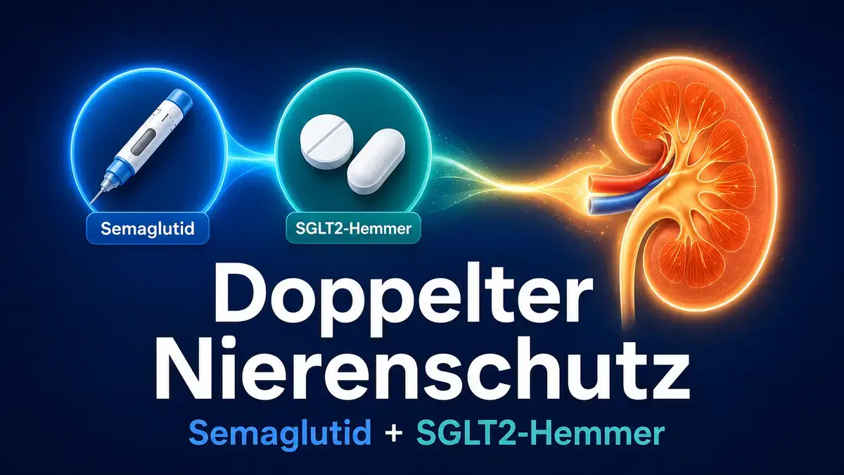 Semaglutid und SGLT2-Hemmer schuetzen die Niere bei Typ-2-Diabetes additiv