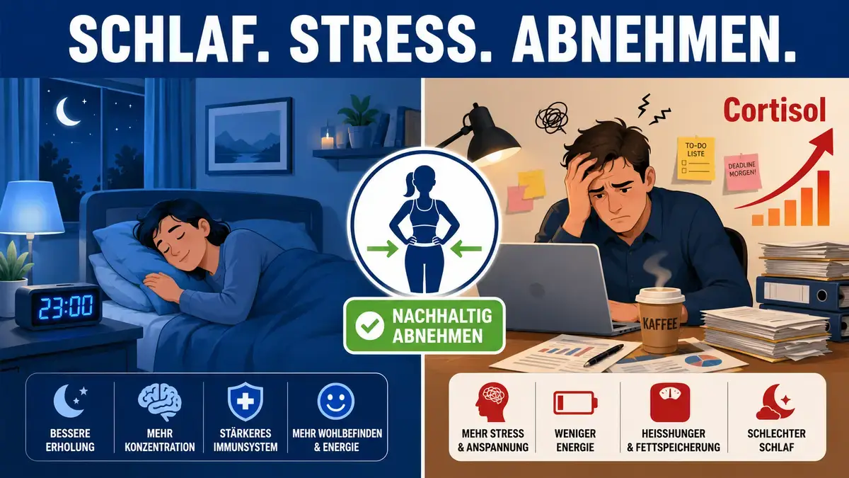 Schlaf und Stressmanagement als unterschätzte Faktoren beim Abnehmen mit GLP-1