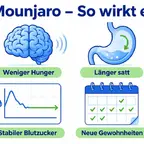 Tirzepatid Wirkung auf Gehirn, Magen und Blutzucker im Überblick