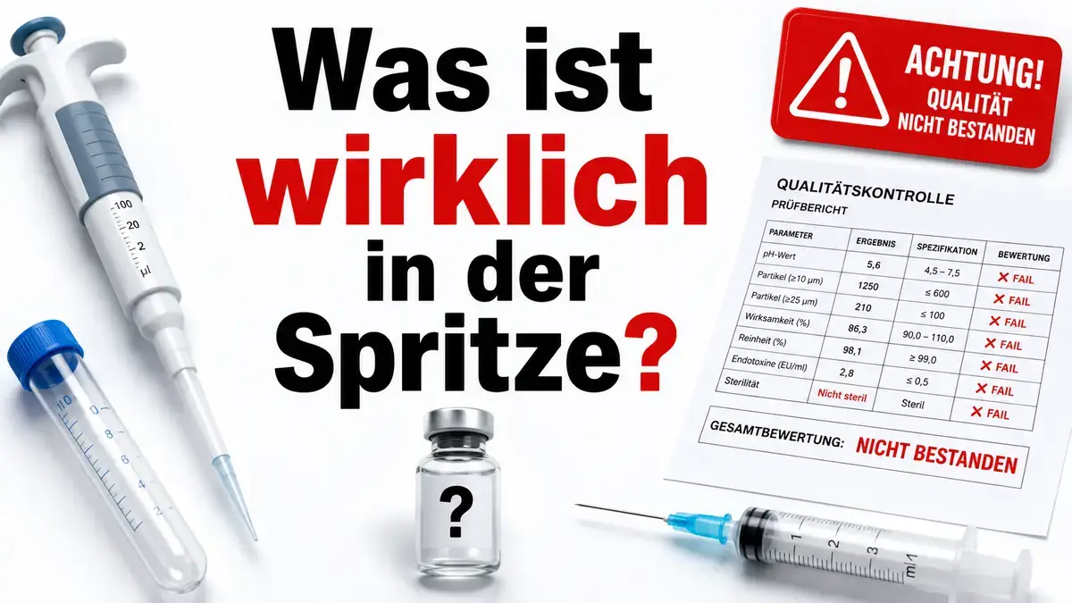 Qualitätskontrolle von Grey-Market-Peptiden zeigt hohe Versagensrate bei Semaglutid und Tirzepatid