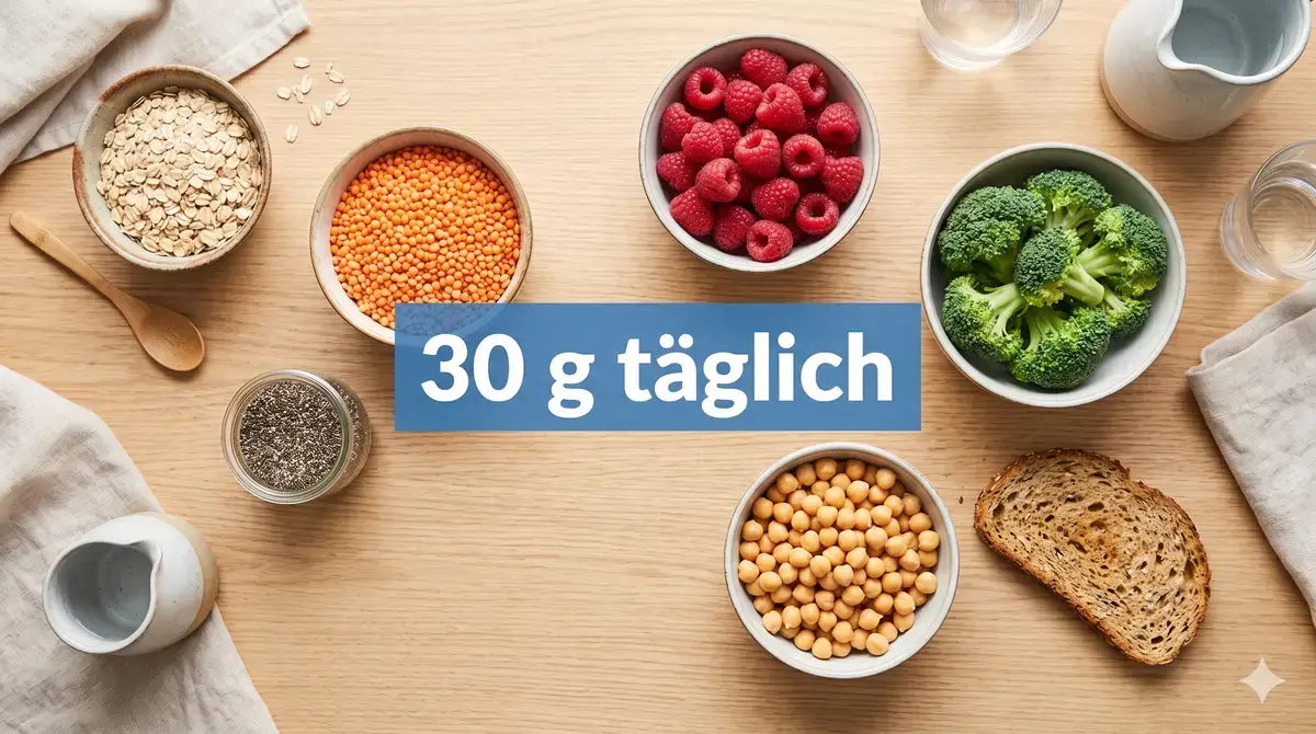 Ballaststoffreiche Lebensmittel für Darmgesundheit bei GLP-1-Therapie