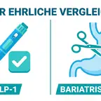 GLP-1 Abnehmspritze und Magenbypass im direkten Vergleich, Vor- und Nachteile