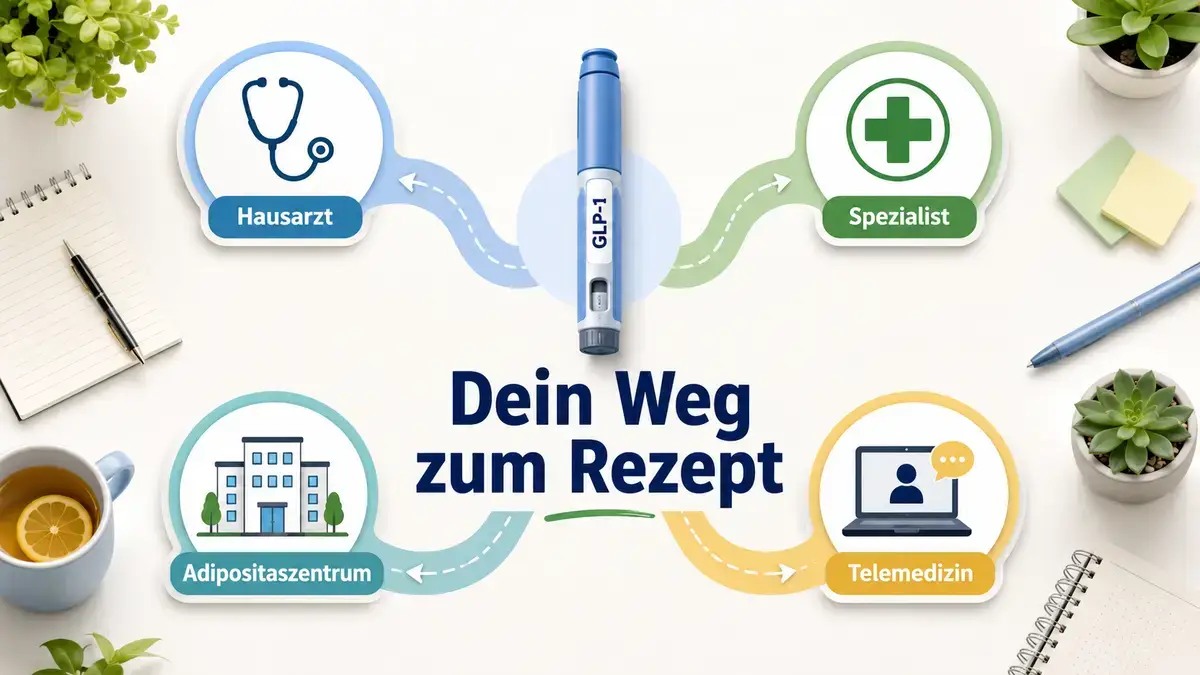 GLP-1 Rezept Deutschland: vier Wege zu Mounjaro und Wegovy als Abnehmspritze