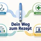 GLP-1 Rezept Deutschland: vier Wege zu Mounjaro und Wegovy als Abnehmspritze