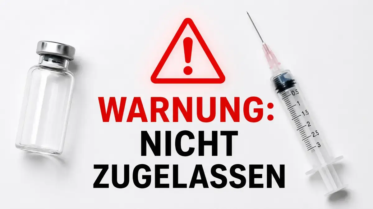 Nicht zugelassene Retatrutide-Peptide aus dem Graumarkt mit Warnhinweis auf Leberversagen