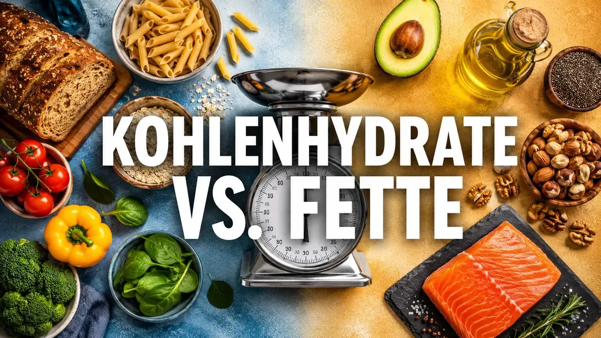 Waage zwischen Kohlenhydraten und Fetten beim Kaloriendefizit berechnen