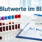 Laborröhrchen mit Blutprobe symbolisiert Blutwerte Kontrolle unter GLP-1 Therapie