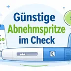 Nevolat Liraglutid Spritze Fertigpen mit Preisschild und Kalender für tägliche Anwendung