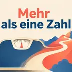Waage verwandelt sich in aufwärtsführenden Pfad, Symbol für Zielgewicht mit GLP-1
