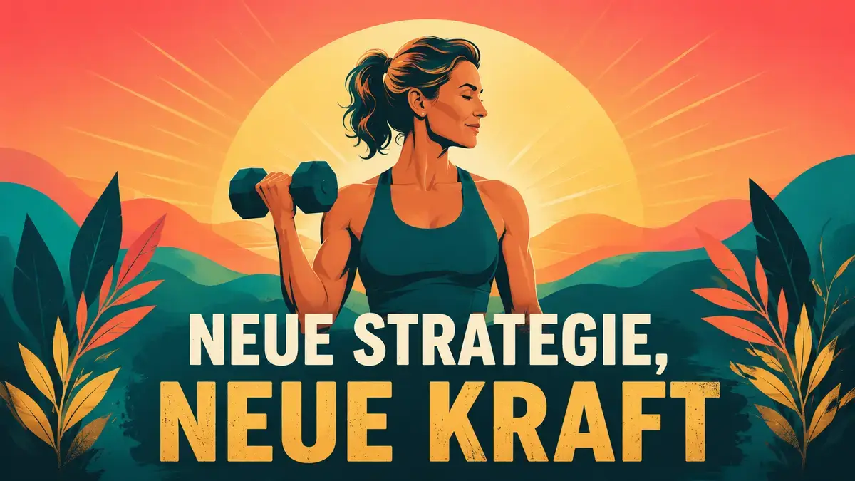 Frau mittleren Alters beim Krafttraining, Symbolbild Abnehmen in den Wechseljahren
