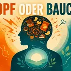 Emotionales Essen erkennen: Kopf und Bauch im inneren Dialog visualisiert