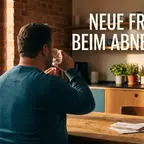 Mann nimmt morgens GLP-1-Tablette diskret ein statt Spritze
