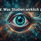 Sehnerv und Auge symbolisieren NAION Risiko bei GLP-1 Abnehmspritzen
