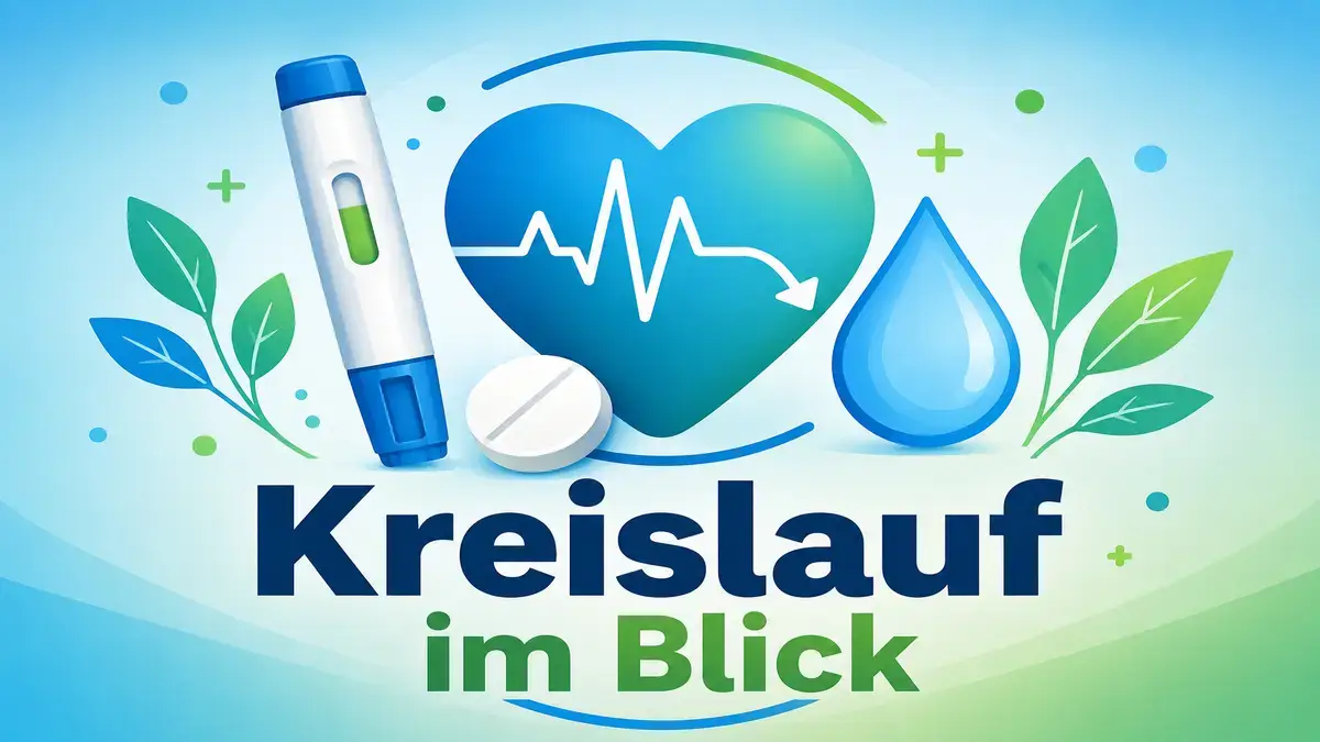 Person misst zu Hause Blutdruck während GLP-1-Therapie mit Blutdruckmedikamenten
