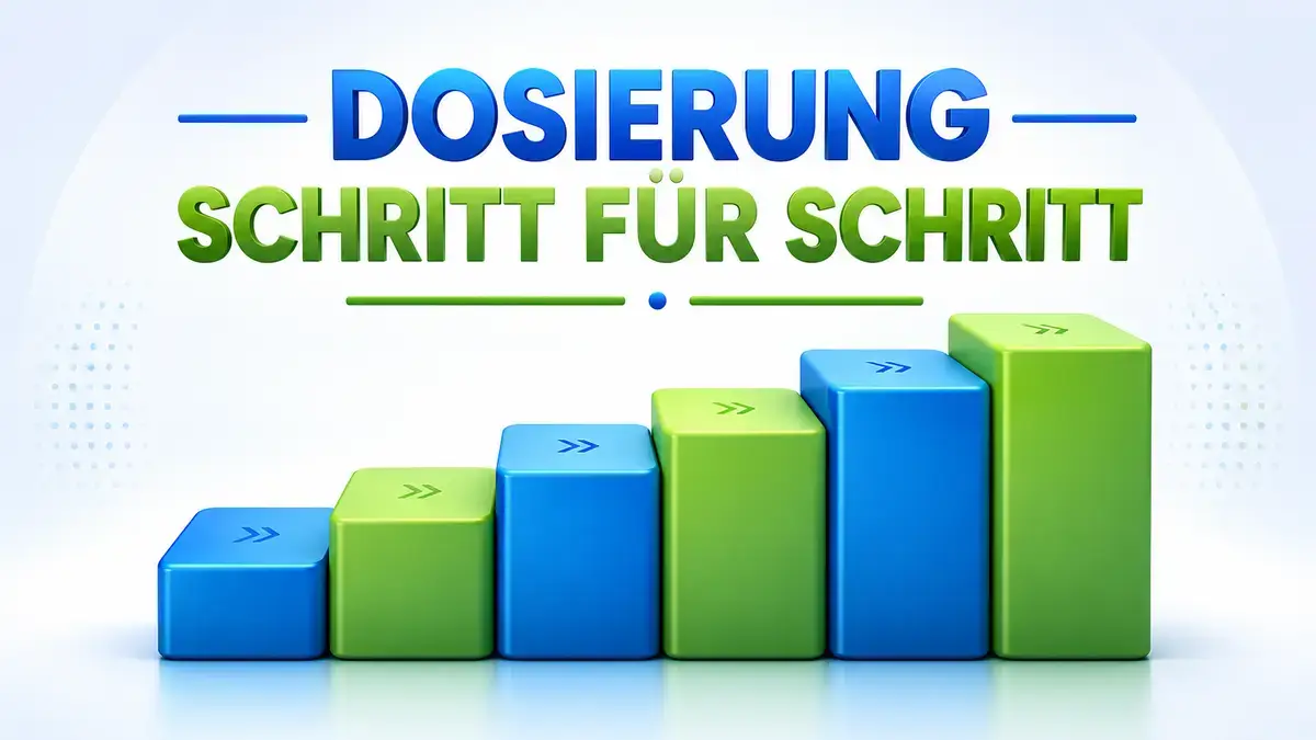 Mounjaro Dosierung Titrationsplan von 2,5 bis 15 mg als Stufenverlauf