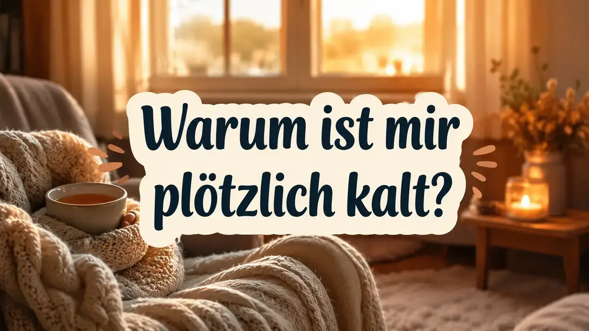Frau in Wolldecke friert trotz Sommer unter Mounjaro Wegovy Therapie