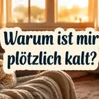 Frau in Wolldecke friert trotz Sommer unter Mounjaro Wegovy Therapie