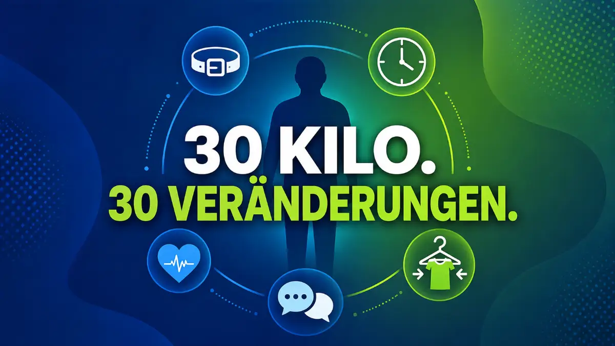 Person hat 30 Kilo abgenommen und erlebt spürbare Veränderungen im Alltag