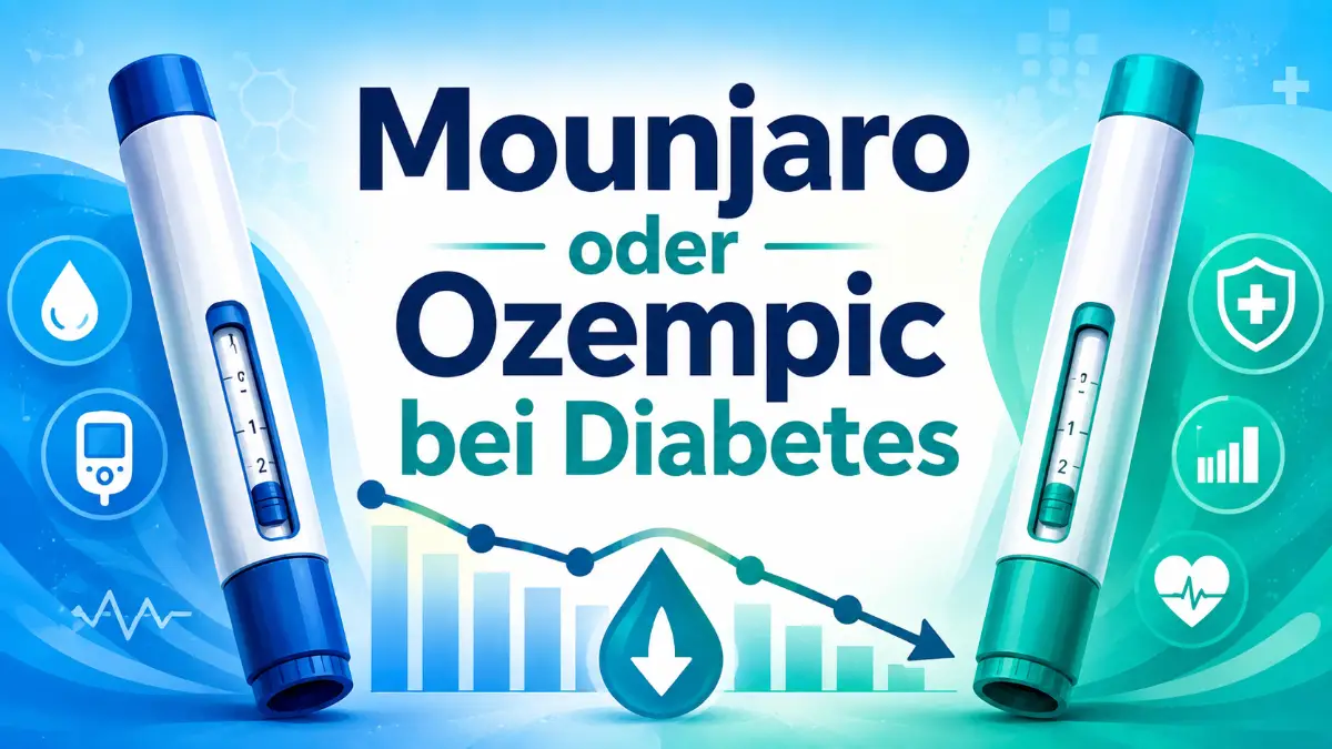 Mounjaro oder Ozempic bei Diabetes im Studienvergleich zu Blutzucker und Gewicht