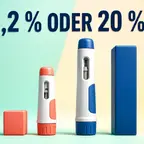 Niedrige GLP-1 Dosis im Vergleich zur Erhaltungsdosis mit Prozentwerten zum Gewichtsverlust
