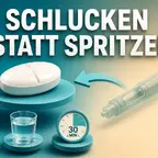 Wegovy Tablette Deutschland: orales Semaglutid als tägliche Abnehmtablette neben Wochenkalender