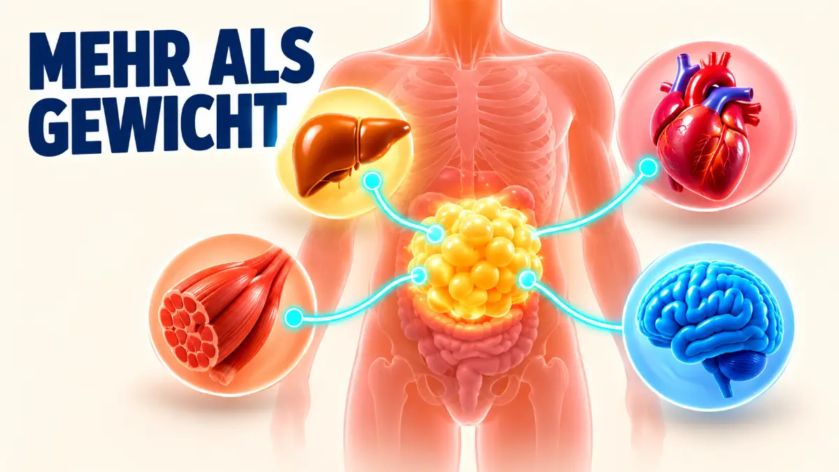 Adipositas und ihre Wirkung auf Leber, Herz, Muskeln und Gehirn als Organübersicht